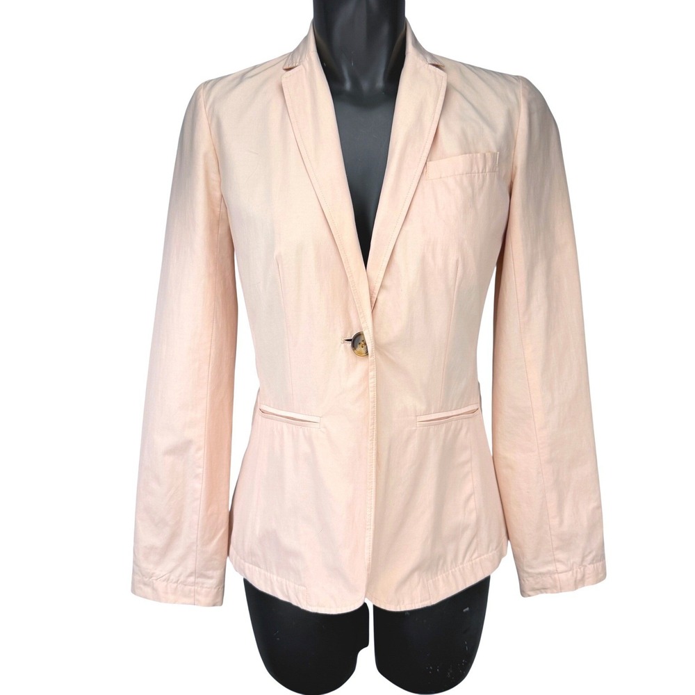 SEE BY CHLOE Single Button Womens Light Pink Tailored Blazer Jacket Size M
